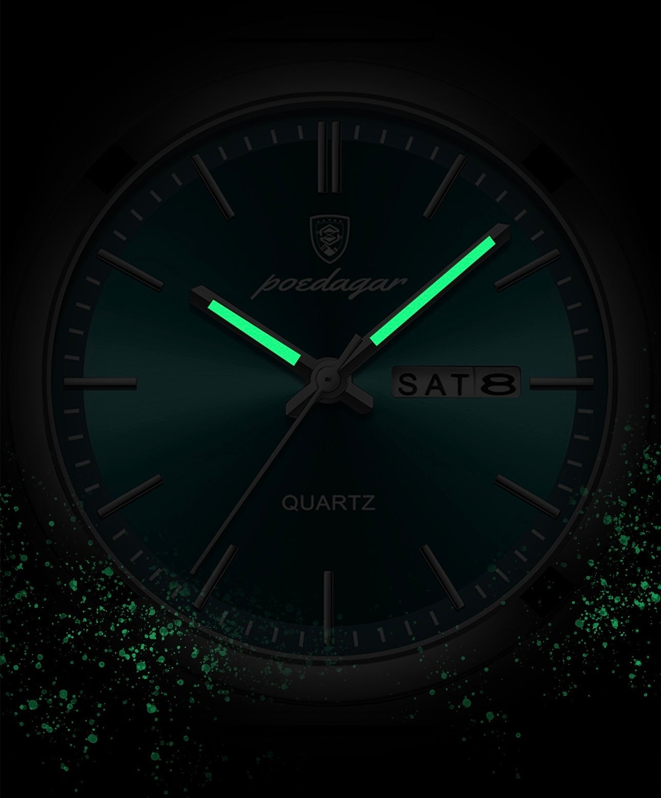Alexis Stainless Wristwatch - Silver/Green